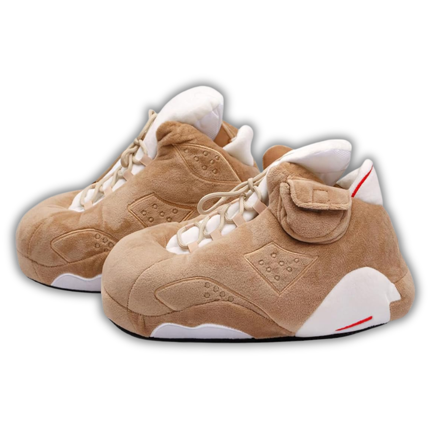 AJ 6 Plush House Slippers - Carmel