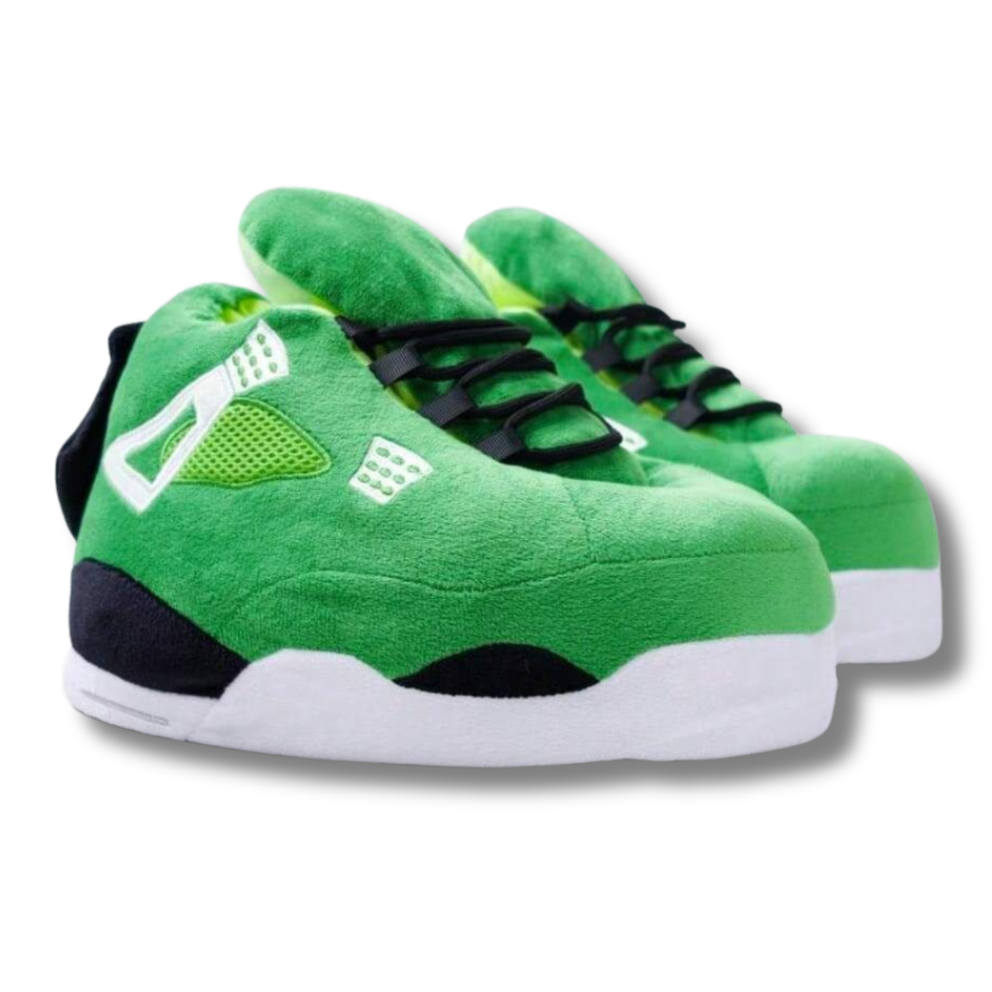 AJ 4 Plush House Slippers - Green