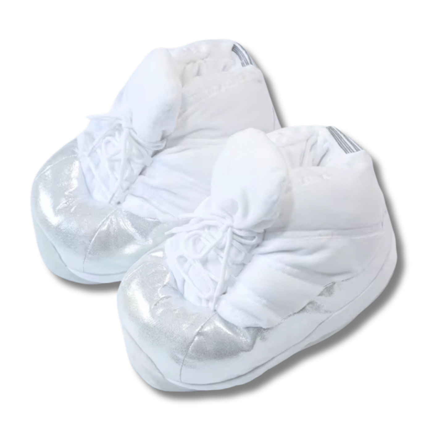 AJ 11 Plush House Slippers - White