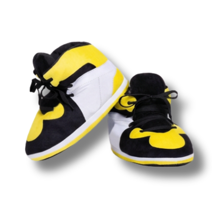 AJ 1 Plush House Slippers - Yellow