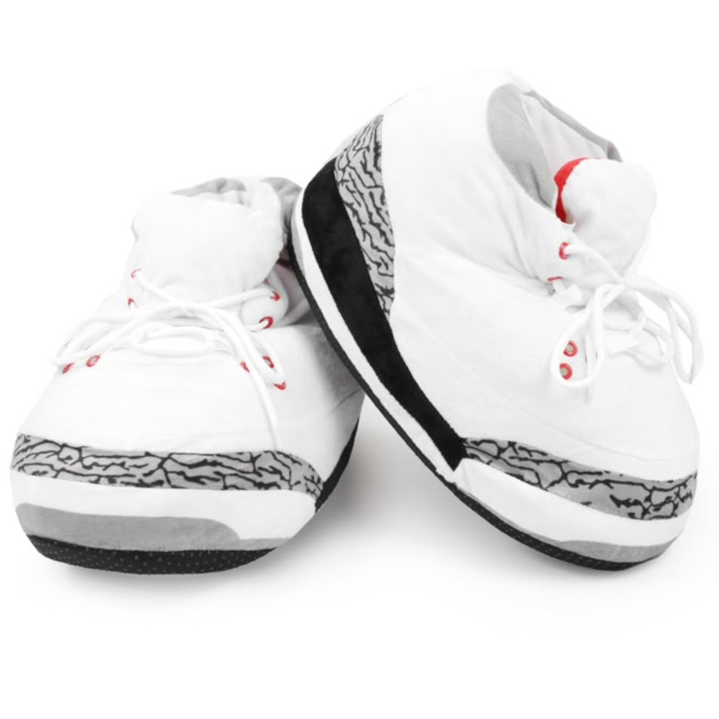 AJ 3 Plush House Slippers - White