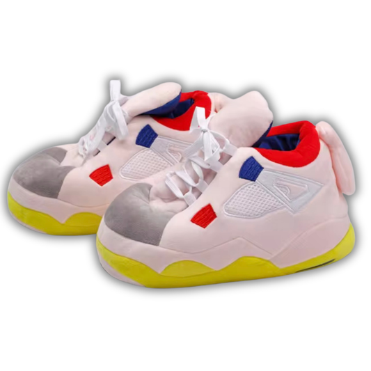 AJ 4 Plush House Slippers - Light Pink