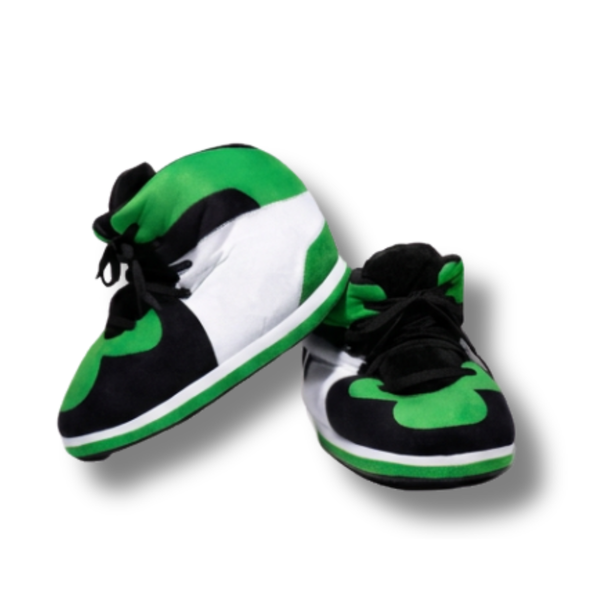AJ 1 Plush House Slippers - Green