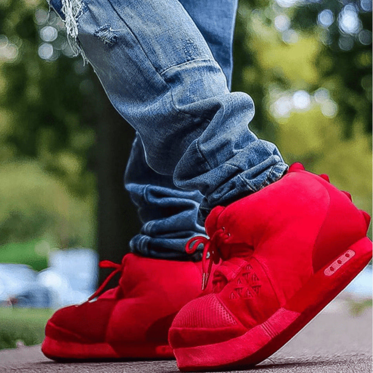 YZY 2 Sneaker House Slippers - Red